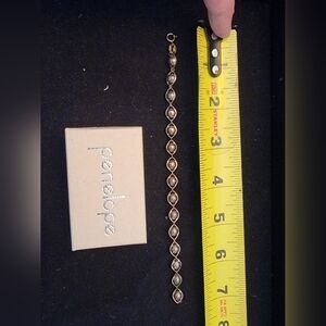 NWOT Sterling And Grey Pearl Bracelet 7"